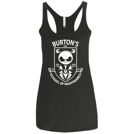 T-Shirts Vintage Black / X-Small Burtons School of Nightmares Women's Triblend Racerback Tank