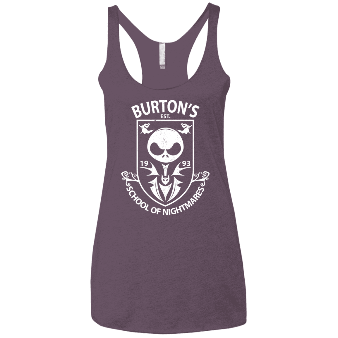 T-Shirts Vintage Purple / X-Small Burtons School of Nightmares Women's Triblend Racerback Tank