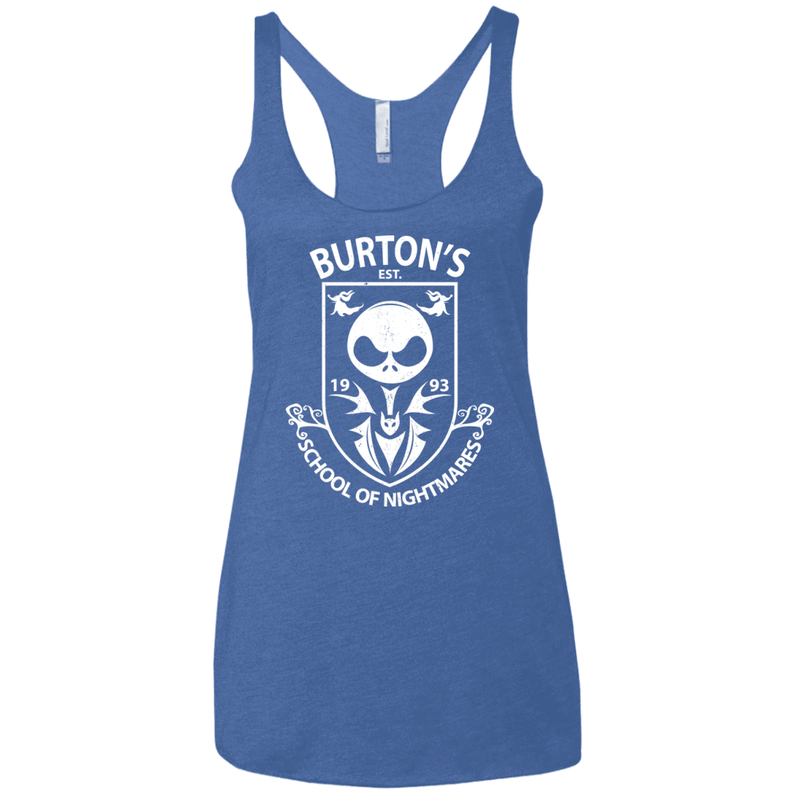 T-Shirts Vintage Royal / X-Small Burtons School of Nightmares Women's Triblend Racerback Tank