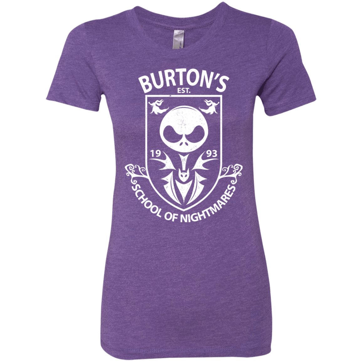 T-Shirts Purple Rush / Small Burtons School of Nightmares Women's Triblend T-Shirt