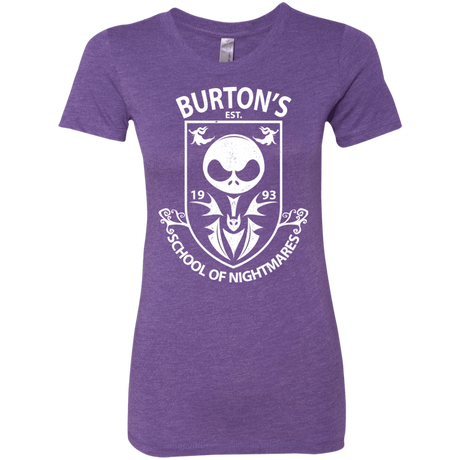 T-Shirts Purple Rush / Small Burtons School of Nightmares Women's Triblend T-Shirt