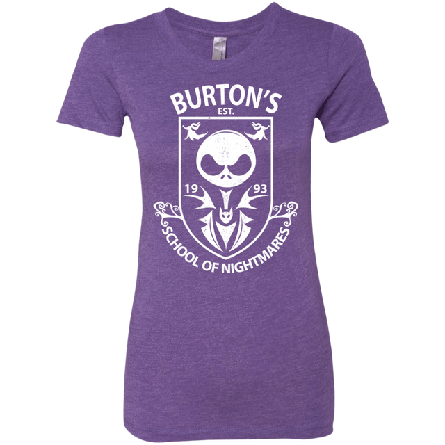 T-Shirts Purple Rush / Small Burtons School of Nightmares Women's Triblend T-Shirt