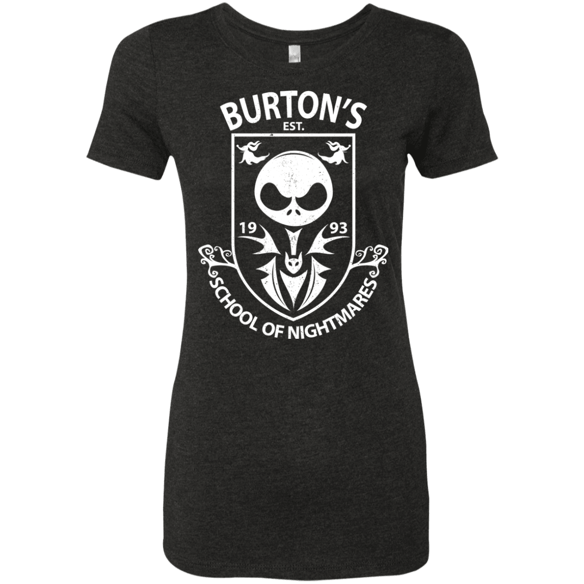 T-Shirts Vintage Black / Small Burtons School of Nightmares Women's Triblend T-Shirt