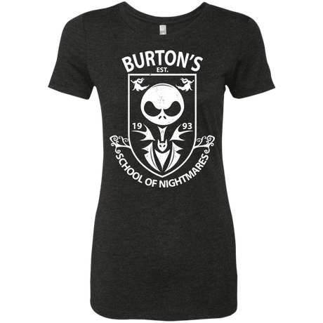 T-Shirts Vintage Black / Small Burtons School of Nightmares Women's Triblend T-Shirt