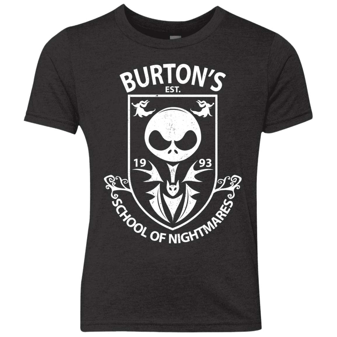 T-Shirts Vintage Black / YXS Burtons School of Nightmares Youth Triblend T-Shirt