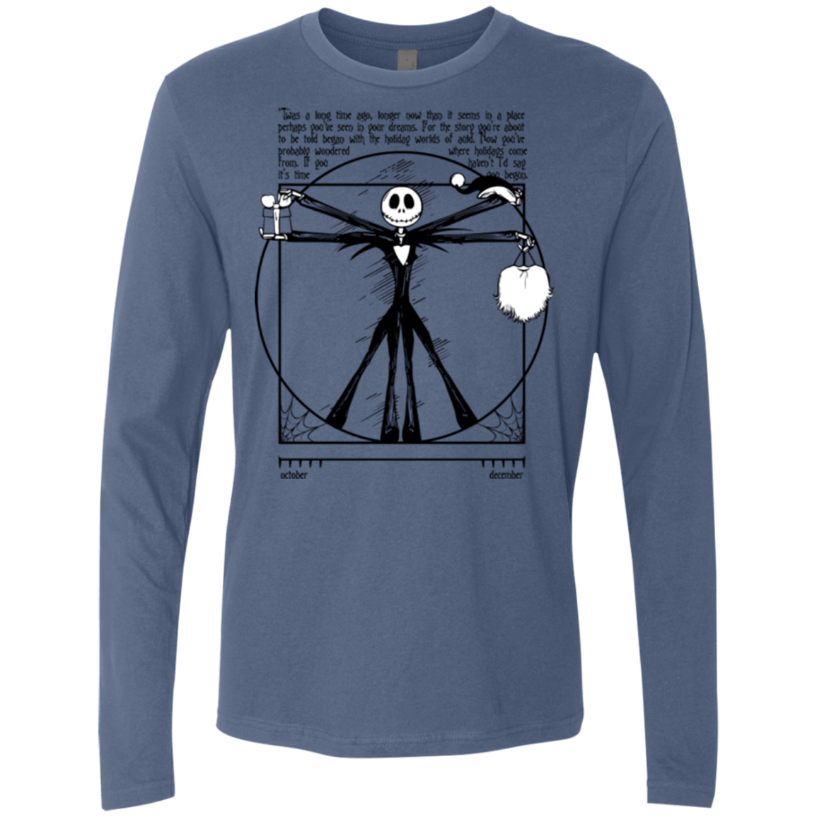 T-Shirts Indigo / Small Burtruvian Man Men's Premium Long Sleeve