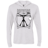 T-Shirts Heather White / X-Small Burtruvian Man Triblend Long Sleeve Hoodie Tee