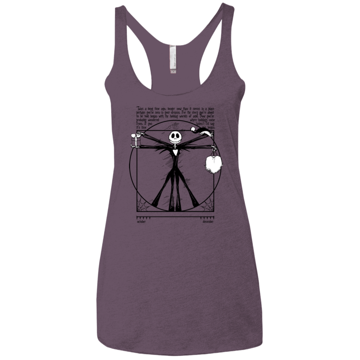T-Shirts Vintage Purple / X-Small Burtruvian Man Women's Triblend Racerback Tank