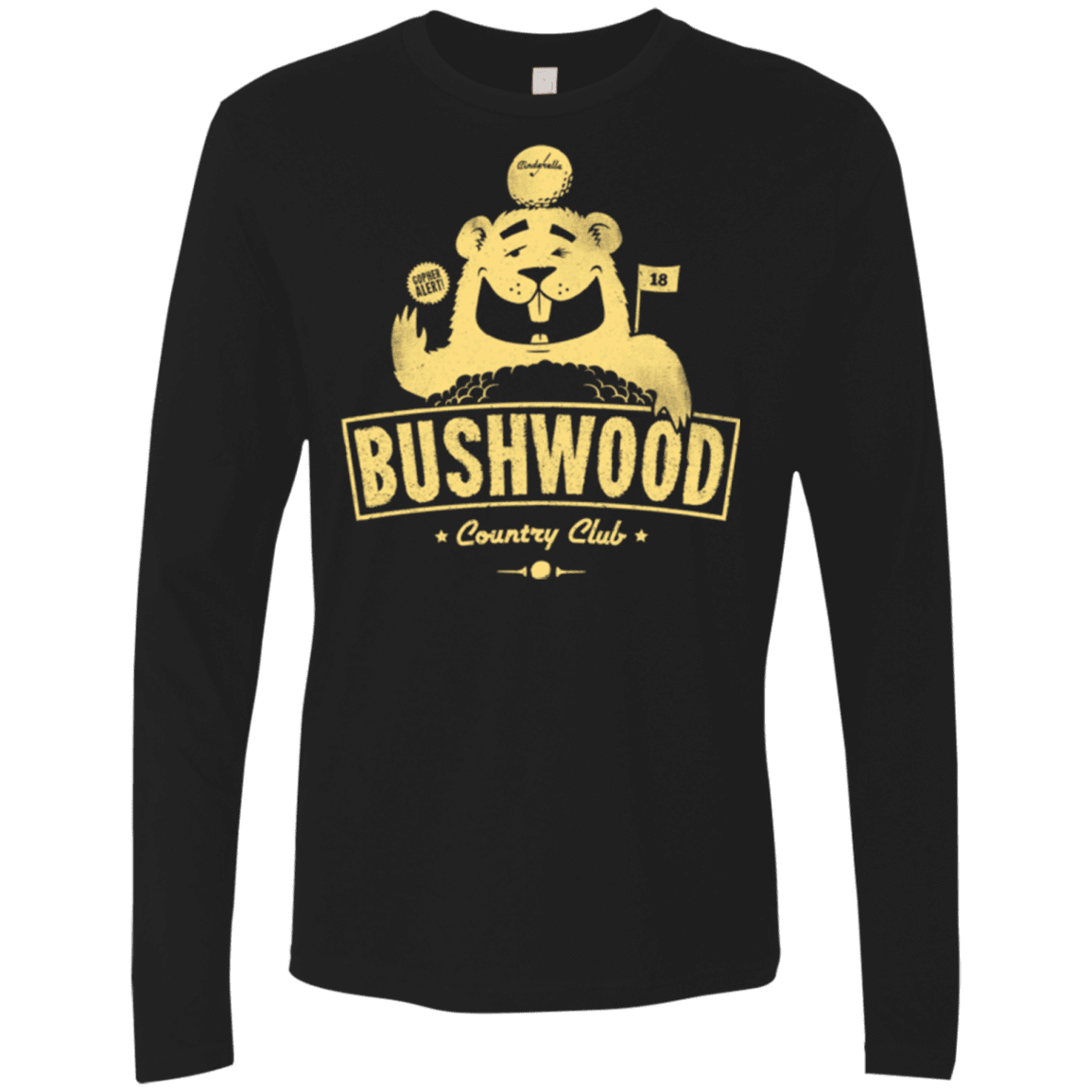 T-Shirts Black / Small Bushwood Men's Premium Long Sleeve