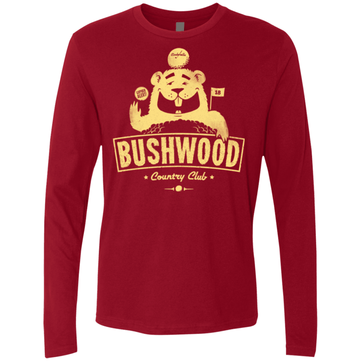 T-Shirts Cardinal / Small Bushwood Men's Premium Long Sleeve