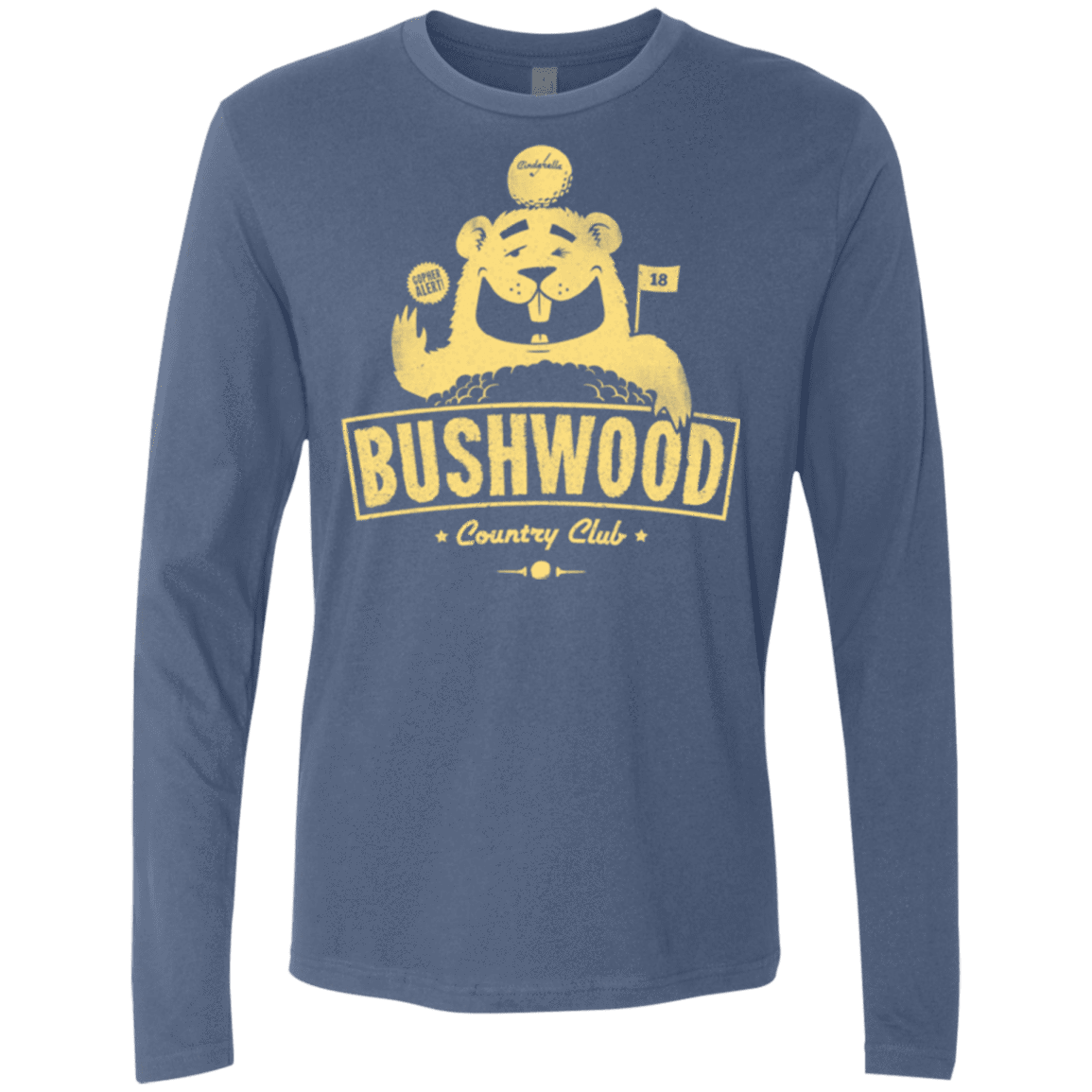 T-Shirts Indigo / Small Bushwood Men's Premium Long Sleeve