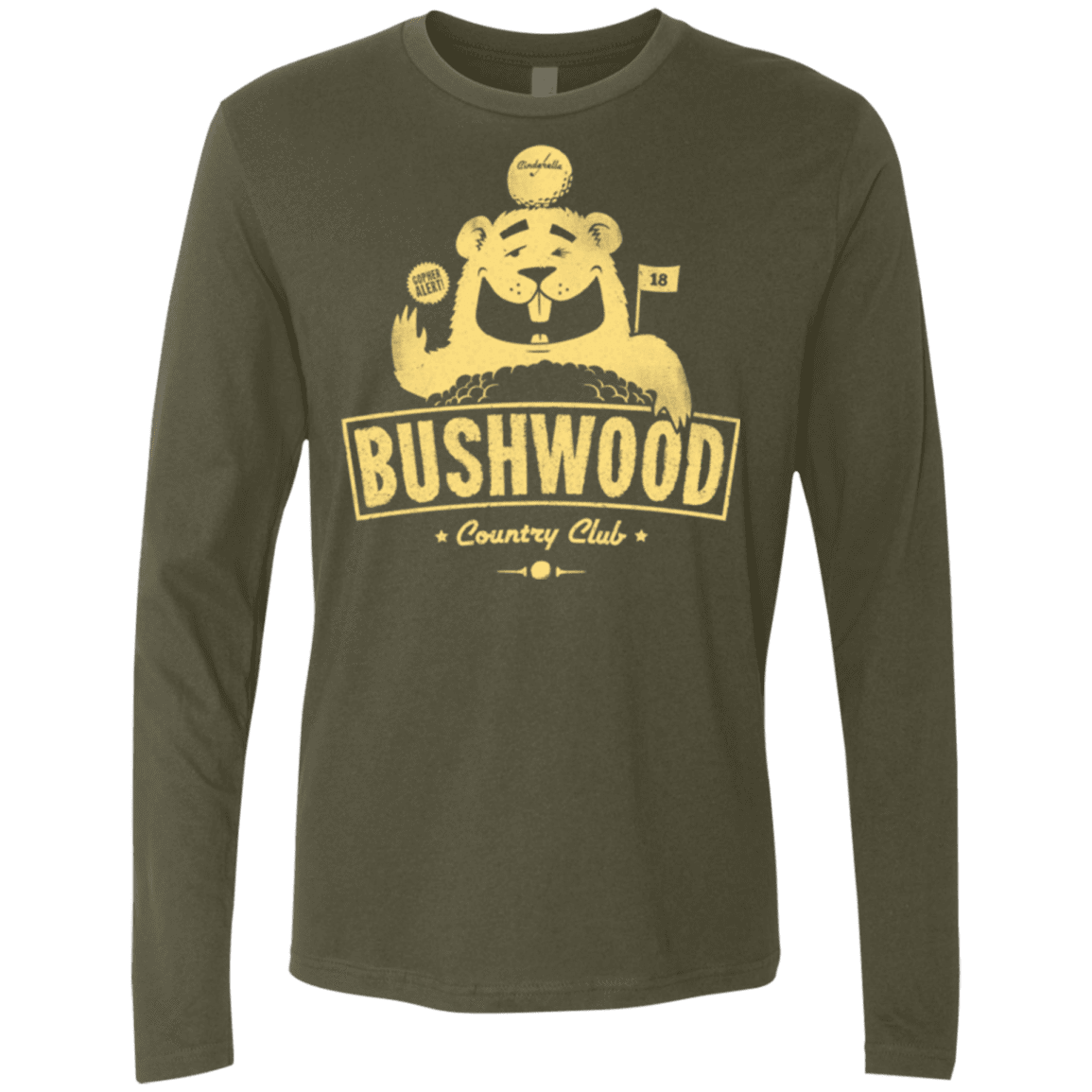 T-Shirts Military Green / Small Bushwood Men's Premium Long Sleeve