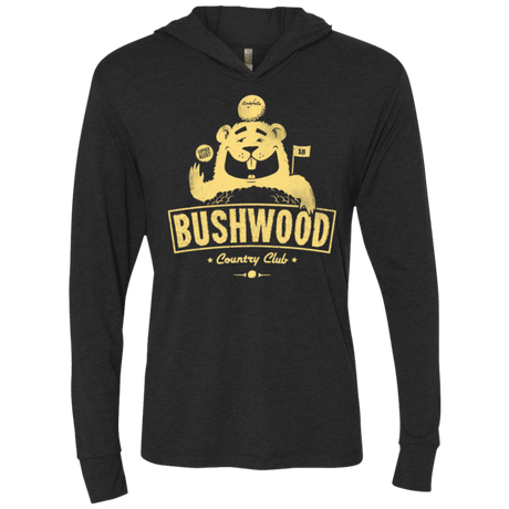 T-Shirts Vintage Black / X-Small Bushwood Triblend Long Sleeve Hoodie Tee