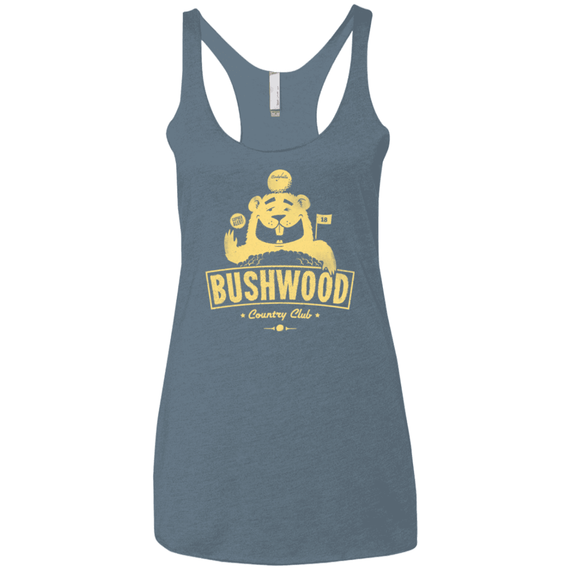 T-Shirts Indigo / X-Small Bushwood Women's Triblend Racerback Tank