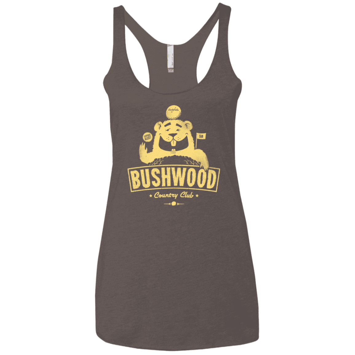 T-Shirts Macchiato / X-Small Bushwood Women's Triblend Racerback Tank