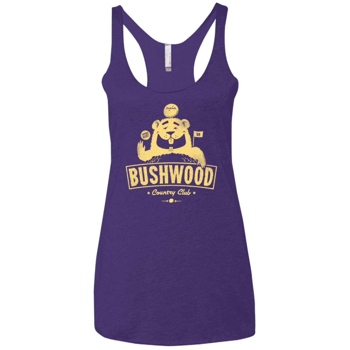 T-Shirts Purple / X-Small Bushwood Women's Triblend Racerback Tank