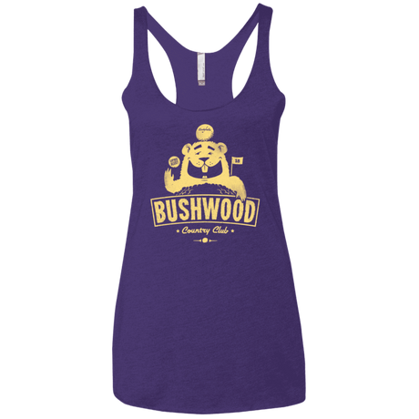 T-Shirts Purple / X-Small Bushwood Women's Triblend Racerback Tank