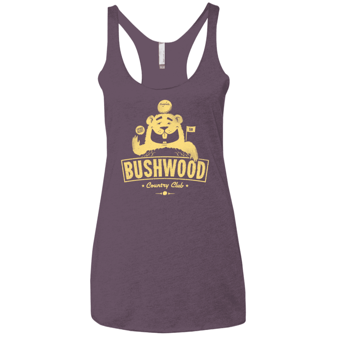 T-Shirts Vintage Purple / X-Small Bushwood Women's Triblend Racerback Tank