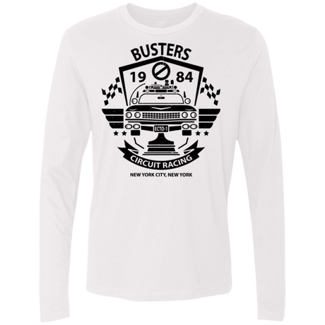 T-Shirts White / Small Busters Circuit Men's Premium Long Sleeve