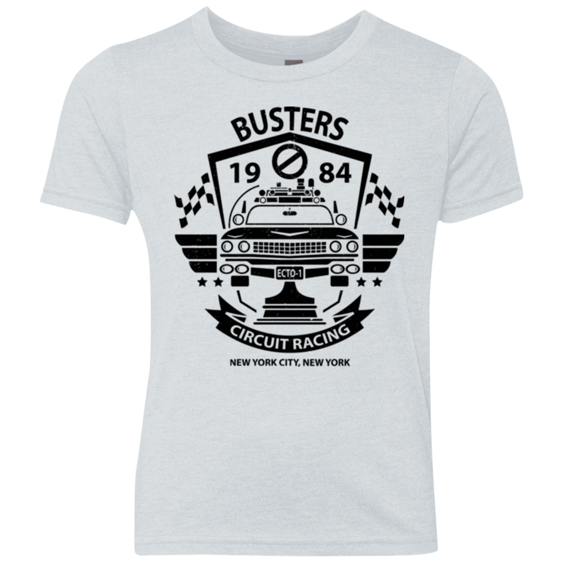 T-Shirts Heather White / YXS Busters Circuit Youth Triblend T-Shirt