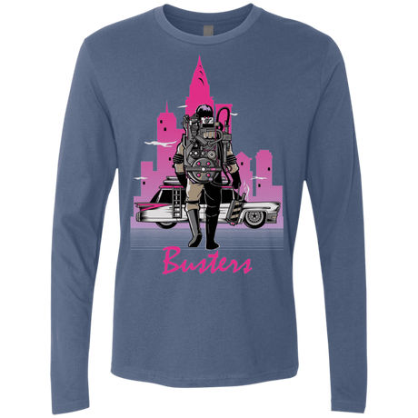 T-Shirts Indigo / Small BUSTERS DRIVE Men's Premium Long Sleeve