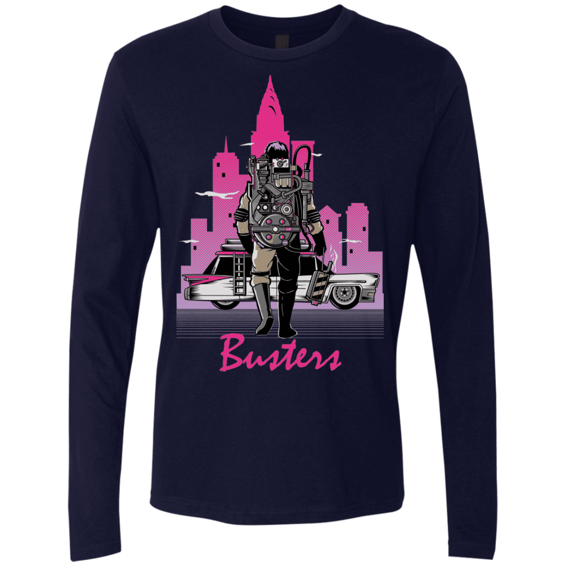 T-Shirts Midnight Navy / Small BUSTERS DRIVE Men's Premium Long Sleeve