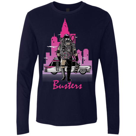 T-Shirts Midnight Navy / Small BUSTERS DRIVE Men's Premium Long Sleeve