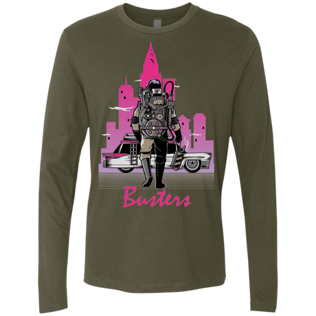 T-Shirts Military Green / Small BUSTERS DRIVE Men's Premium Long Sleeve