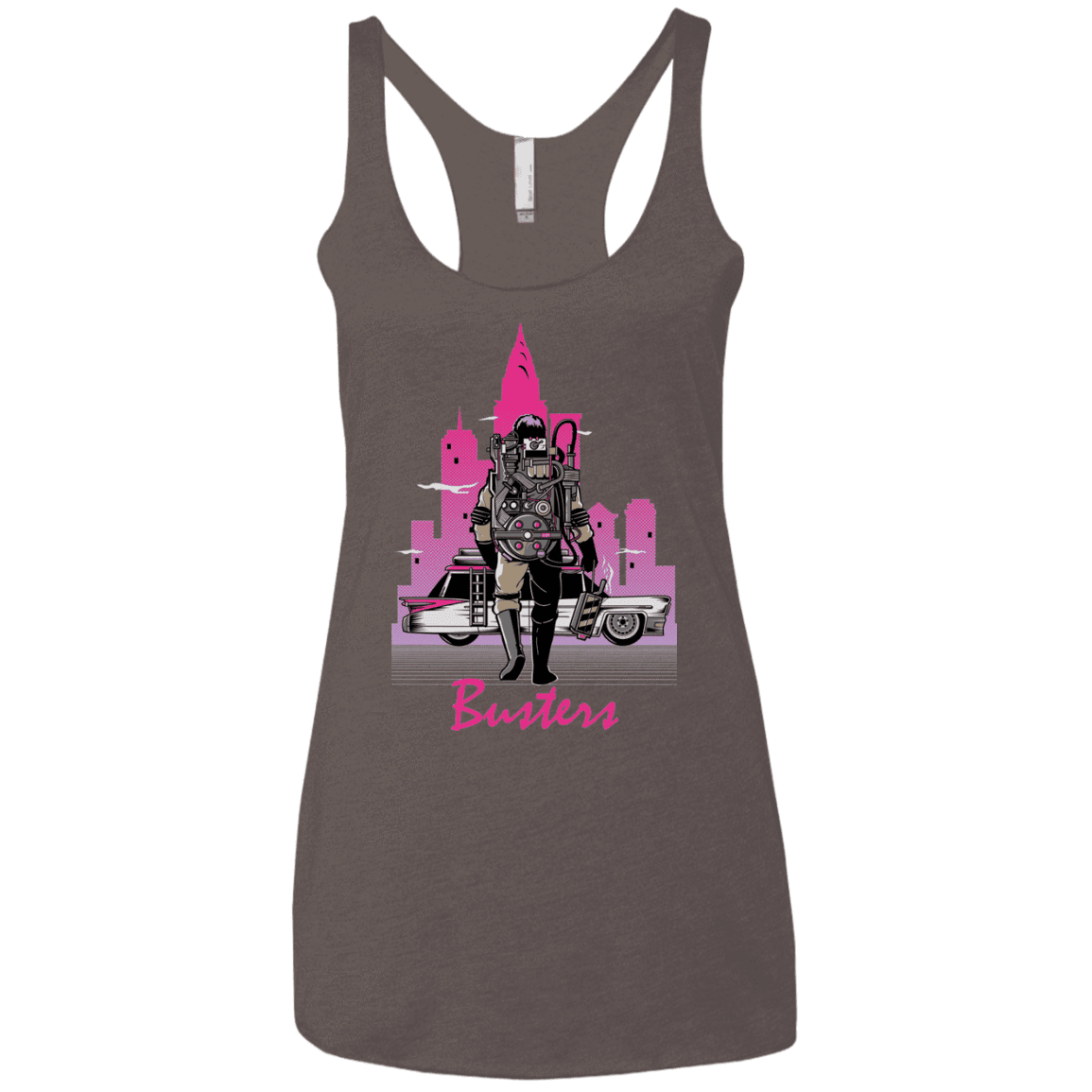 T-Shirts Macchiato / X-Small BUSTERS DRIVE Women's Triblend Racerback Tank