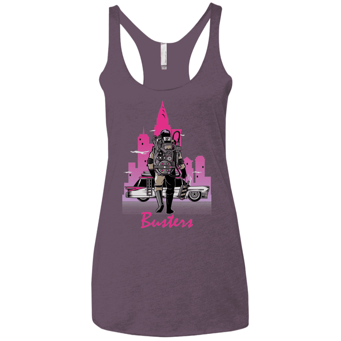 T-Shirts Vintage Purple / X-Small BUSTERS DRIVE Women's Triblend Racerback Tank