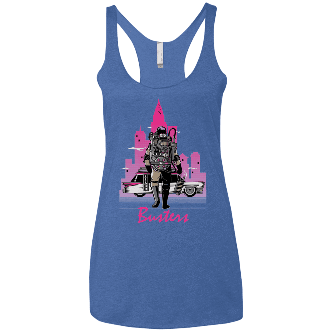 T-Shirts Vintage Royal / X-Small BUSTERS DRIVE Women's Triblend Racerback Tank