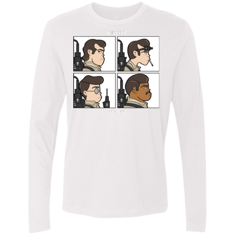 T-Shirts White / Small Busterz Men's Premium Long Sleeve