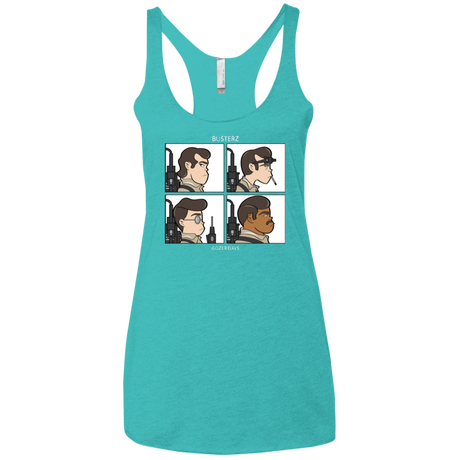 T-Shirts Tahiti Blue / X-Small Busterz Women's Triblend Racerback Tank