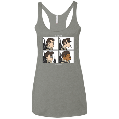T-Shirts Venetian Grey / X-Small Busterz Women's Triblend Racerback Tank