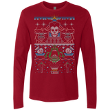 T-Shirts Cardinal / Small Bustin Christmas Men's Premium Long Sleeve