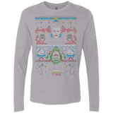 T-Shirts Heather Grey / Small Bustin Christmas Men's Premium Long Sleeve