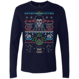 T-Shirts Midnight Navy / Small Bustin Christmas Men's Premium Long Sleeve
