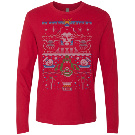 T-Shirts Red / Small Bustin Christmas Men's Premium Long Sleeve