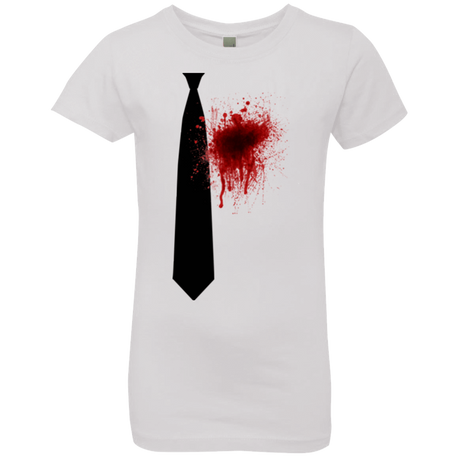 T-Shirts White / YXS Butcher tie Girls Premium T-Shirt