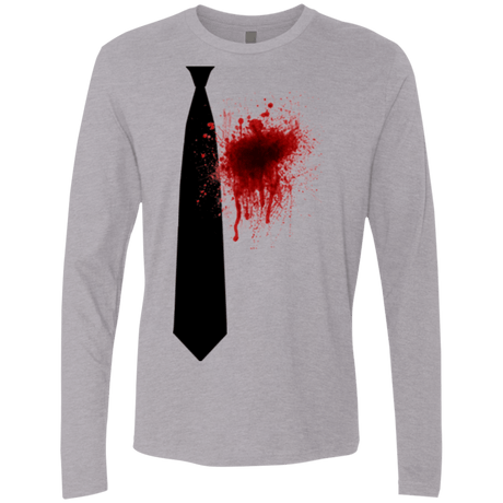 T-Shirts Heather Grey / Small Butcher tie Men's Premium Long Sleeve