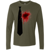 T-Shirts Military Green / Small Butcher tie Men's Premium Long Sleeve