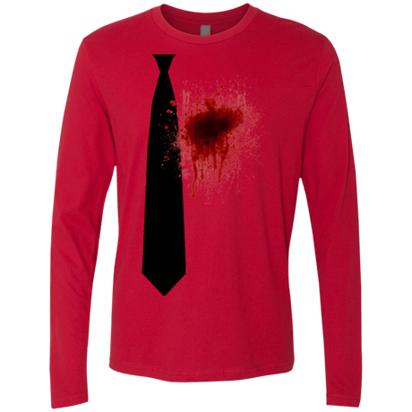 T-Shirts Red / Small Butcher tie Men's Premium Long Sleeve