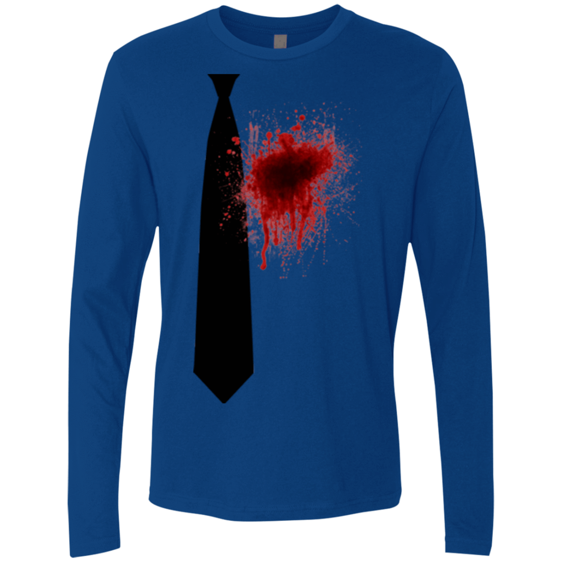 T-Shirts Royal / Small Butcher tie Men's Premium Long Sleeve