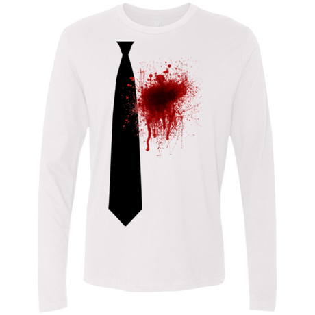 T-Shirts White / Small Butcher tie Men's Premium Long Sleeve