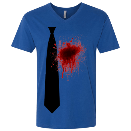 T-Shirts Royal / X-Small Butcher tie Men's Premium V-Neck