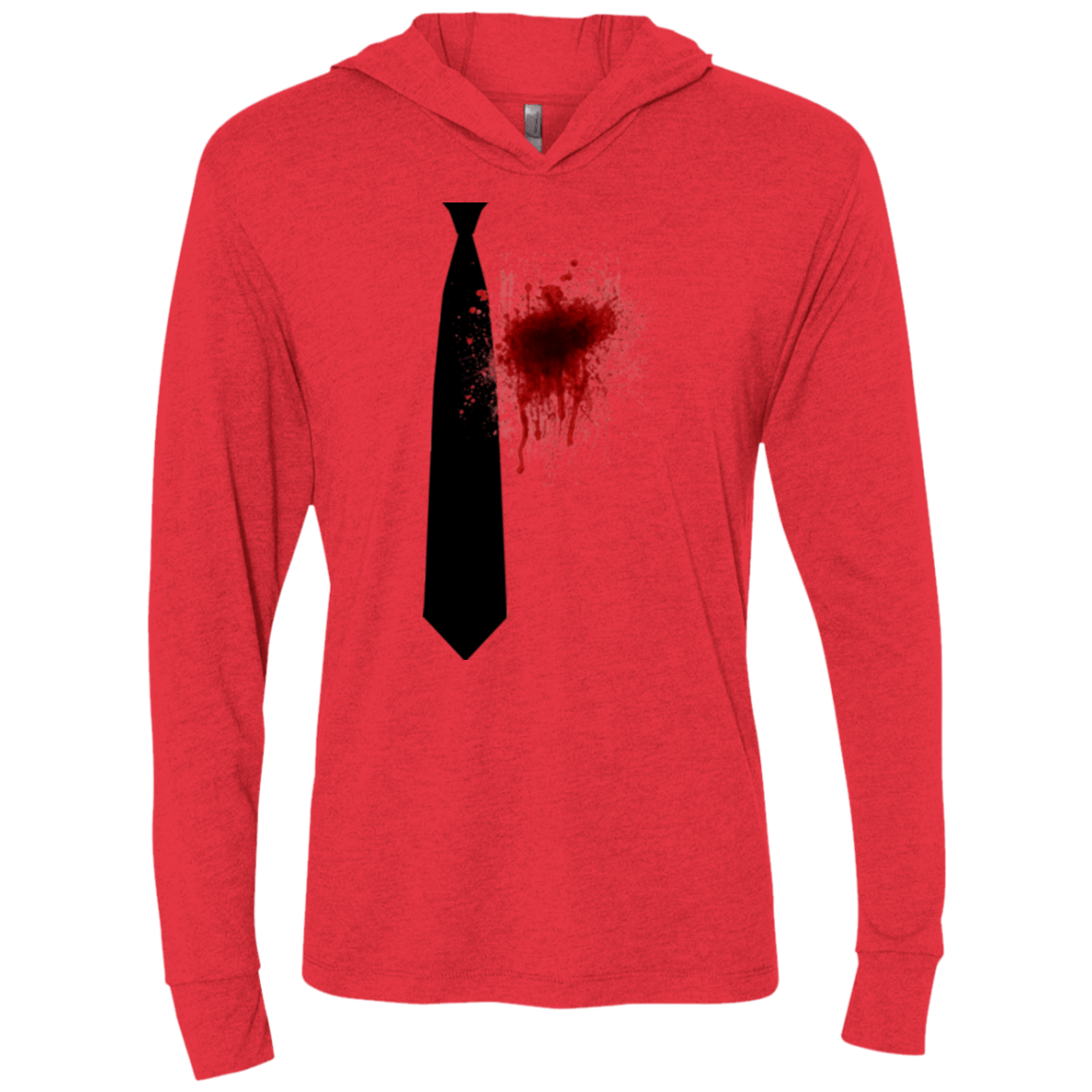 T-Shirts Vintage Red / X-Small Butcher tie Triblend Long Sleeve Hoodie Tee