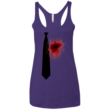 T-Shirts Purple / X-Small Butcher tie Women's Triblend Racerback Tank