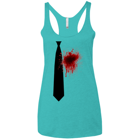 T-Shirts Tahiti Blue / X-Small Butcher tie Women's Triblend Racerback Tank