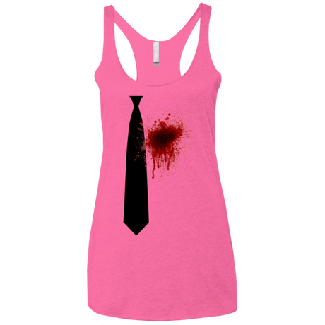 T-Shirts Vintage Pink / X-Small Butcher tie Women's Triblend Racerback Tank