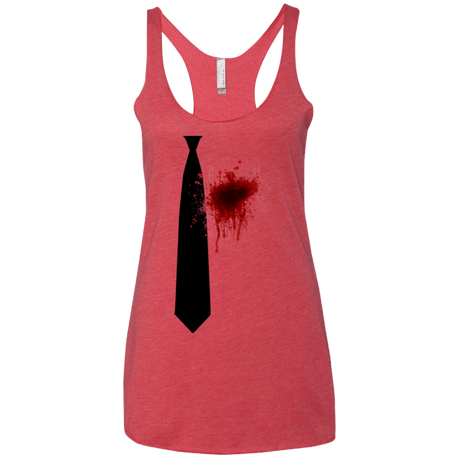 T-Shirts Vintage Red / X-Small Butcher tie Women's Triblend Racerback Tank